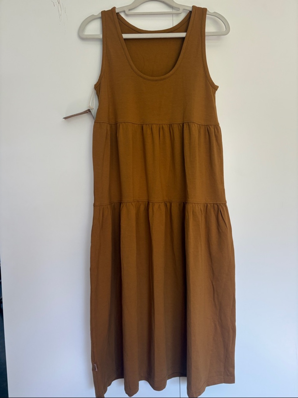 NWT Tentree Organic Cotton Daytrip Reversible Dress tiered midi Women S